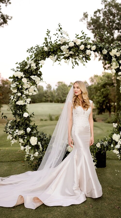 Flowers for a wedding arch
